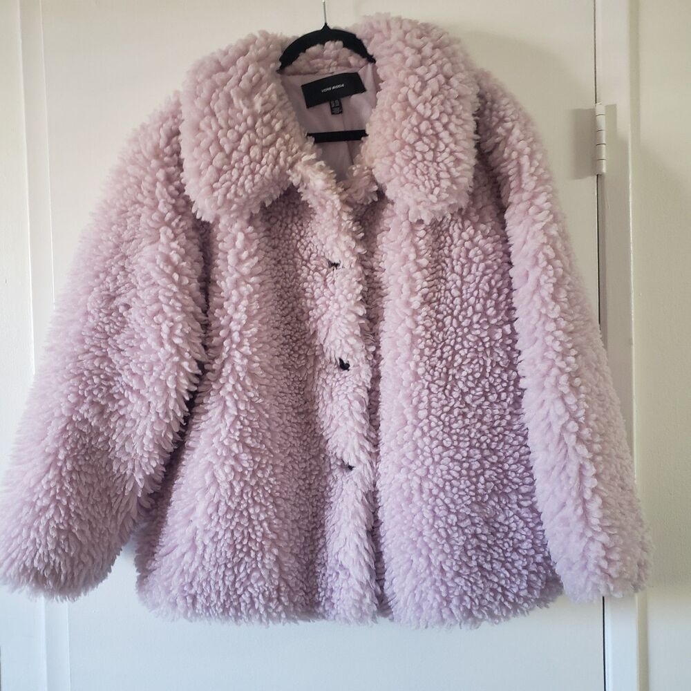 Vero Moda Elvira Teddy Jacket in Lavender Fog Sz.XXL Whimsy/Statement Piece